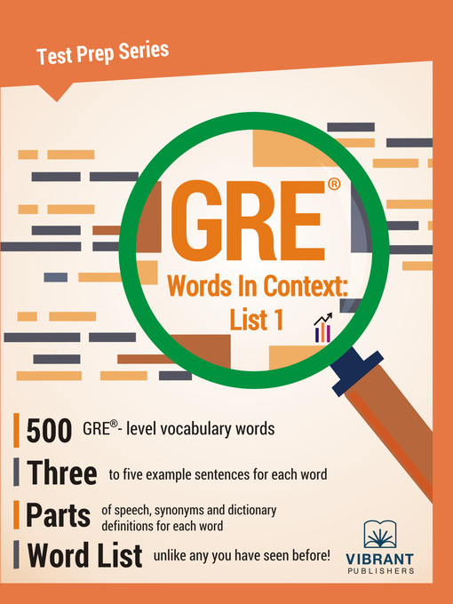 Title details for GRE Words In Context by Vibrant Publishers - Available
